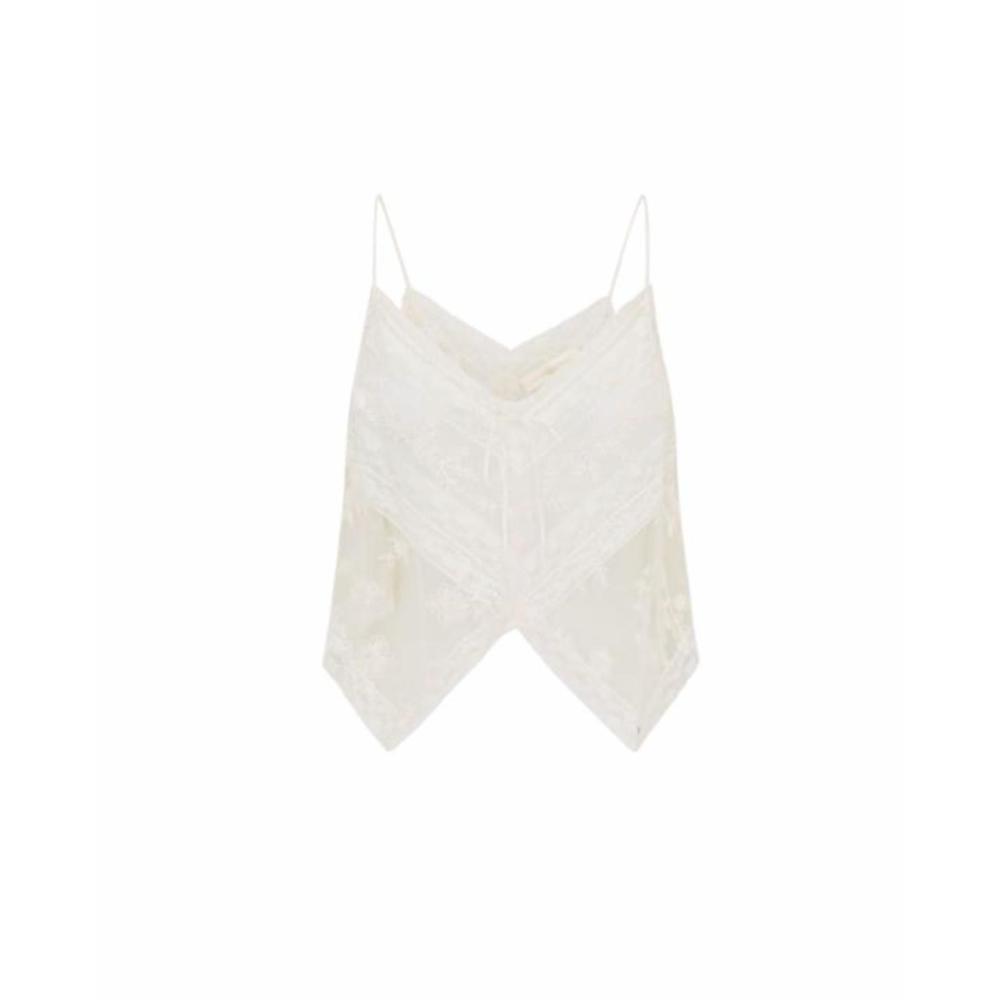 NEW LOVESHACKFANCY carrera top in white - Picture 5 of 5